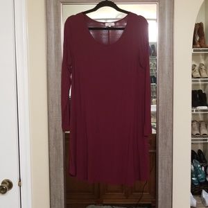 Medium long sleeve piko dress